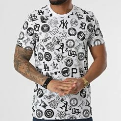 Remise 🔥 Tee 👚 Shirt Distressed Logo MLB 12893175 Blanc de New Era ⭐ -New Era Soldes 2022 new balance 304325 12893175 20220224T133610 03