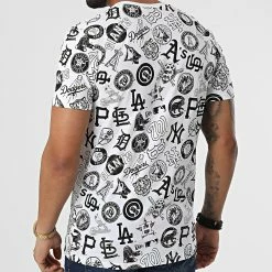 Remise 🔥 Tee 👚 Shirt Distressed Logo MLB 12893175 Blanc de New Era ⭐ -New Era Soldes 2022 new balance 304325 12893175 20220224T133612 04