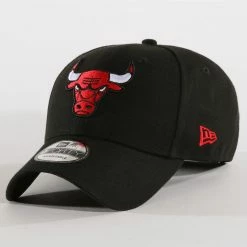 Remise 👏 Casquette 9Forty The League NBA Chicago Bulls Noir de New Era ⭐