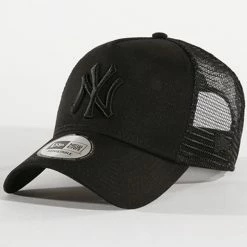 Meilleur prix 😀 Casquette Trucker Clean New York Yankees 11579474 Noir de New Era 🛒