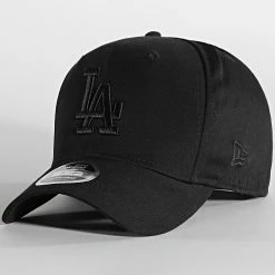 Nouveau 🔥 Casquette 9Fifty Stretch Snap 12285244 Los Angeles Dodgers Noir de New Era ⌛