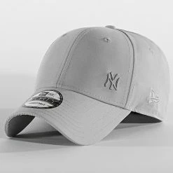 Promo 👍 Casquette MLB 9Forty New York Yankees Logo 11198848 Gris de New Era 🛒