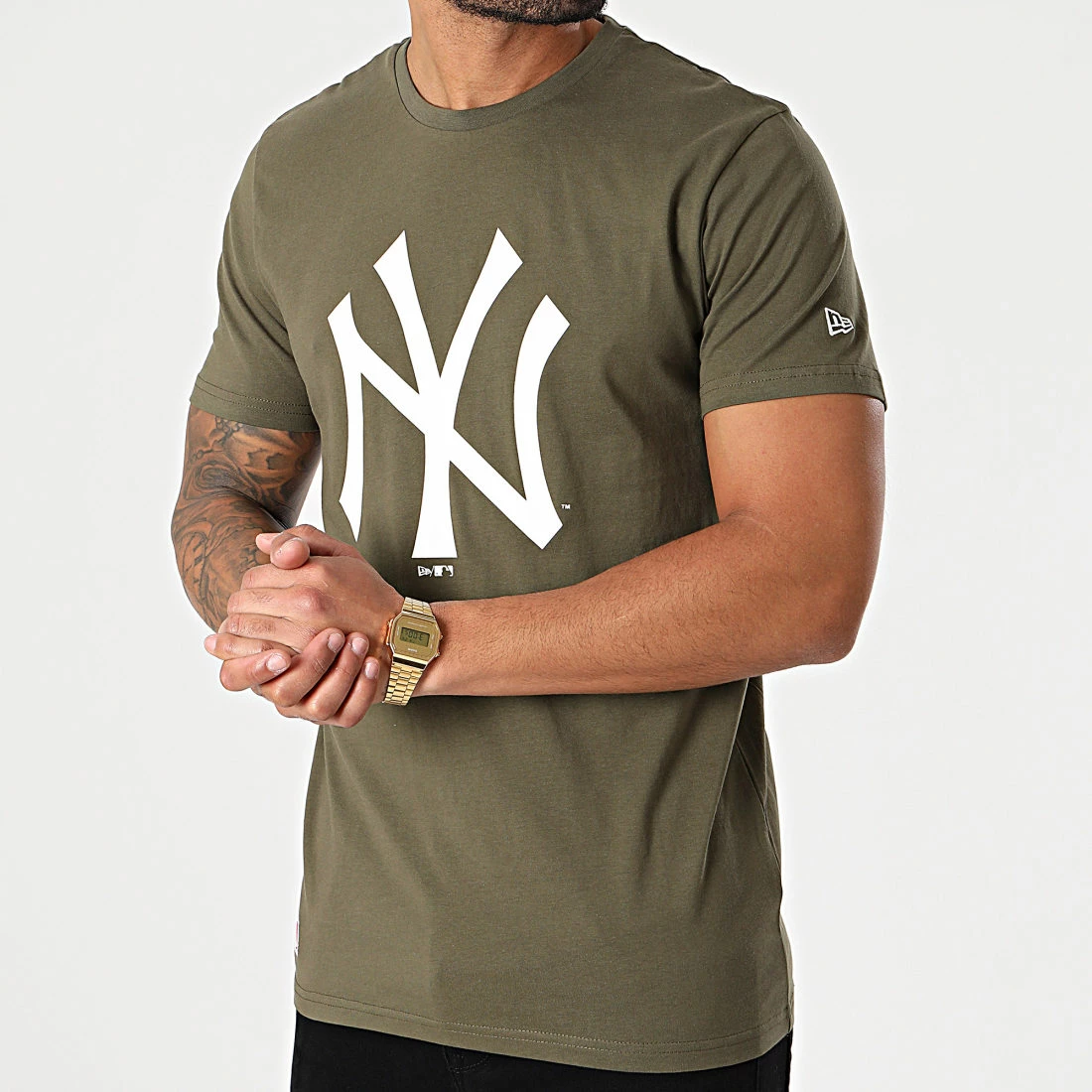 Acheter 🧨 Tee 👕 Shirt New York Yankees Team Logo 11863694 Vert Kaki de New Era 🌟 3 Acheter 🧨 Tee 👕 Shirt New York Yankees Team Logo 11863694 Vert Kaki de New Era 🌟 – Image 3