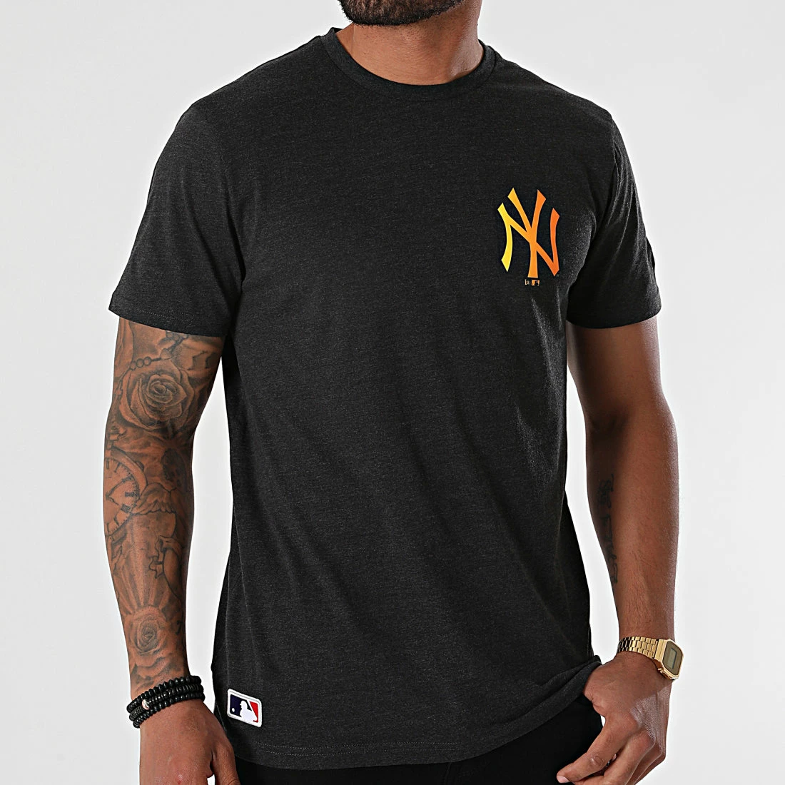 Grosses soldes 🎁 Tee 👚 Shirt MLB Neon New York Yankees 12720149 Gris Anthracite Chiné de New Era ⌛ 3 Grosses soldes 🎁 Tee 👚 Shirt MLB Neon New York Yankees 12720149 Gris Anthracite Chiné de New Era ⌛ – Image 3