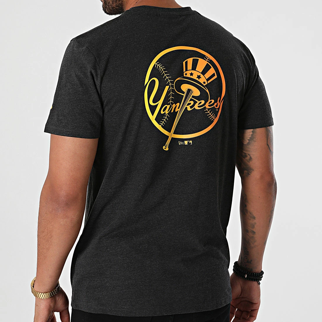 Grosses soldes 🎁 Tee 👚 Shirt MLB Neon New York Yankees 12720149 Gris Anthracite Chiné de New Era ⌛ 4 Grosses soldes 🎁 Tee 👚 Shirt MLB Neon New York Yankees 12720149 Gris Anthracite Chiné de New Era ⌛ – Image 4