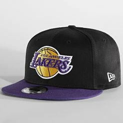 Grosses soldes 🌟 Casquette Snapback 9Fifty 12122724 Los Angeles Lakers Noir Violet de New Era ❤️