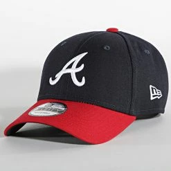 Sortie 😍 Casquette 9Forty The League 10047507 Atlanta Braves Bleu Marine de New Era 😍