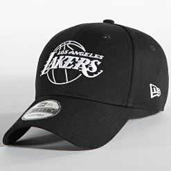 Meilleur prix 🔥 Casquette 9Forty Essential Outline 12292584 Los Angeles Lakers Noir de New Era 🛒