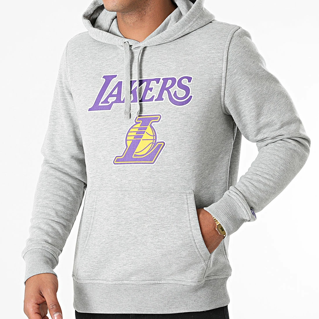 Meilleure vente 😍 Sweat Capuche Team Logo Los Angeles Lakers 11530758 Gris Chiné de New Era ✨ 1 Meilleure vente 😍 Sweat Capuche Team Logo Los Angeles Lakers 11530758 Gris Chiné de New Era ✨