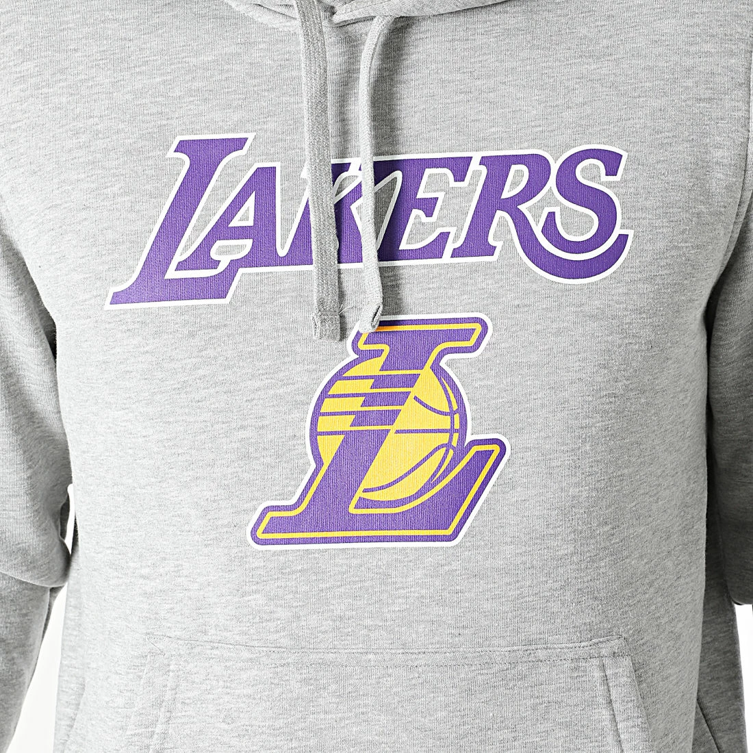 Meilleure vente 😍 Sweat Capuche Team Logo Los Angeles Lakers 11530758 Gris Chiné de New Era ✨ 2 Meilleure vente 😍 Sweat Capuche Team Logo Los Angeles Lakers 11530758 Gris Chiné de New Era ✨ – Image 2