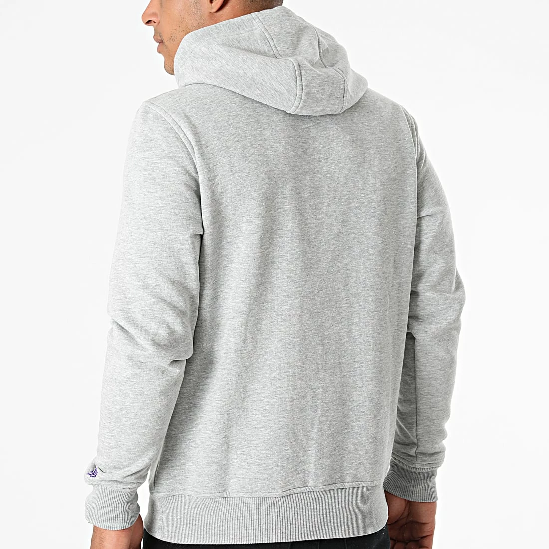 Meilleure vente 😍 Sweat Capuche Team Logo Los Angeles Lakers 11530758 Gris Chiné de New Era ✨ 4 Meilleure vente 😍 Sweat Capuche Team Logo Los Angeles Lakers 11530758 Gris Chiné de New Era ✨ – Image 4