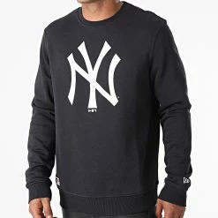 Offres 🤩 Sweat Crewneck New York Yankees Team Logo 11204078 Bleu Marine de New Era 👏
