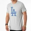 Acheter 🧨 Tee 👚 Shirt Los Angeles Dodgers 11204002 Gris Chiné de New Era 🔥