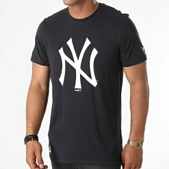 Remise 😉 Tee 👚 Shirt New York Yankees 11204000 Bleu Marine de New Era 👍