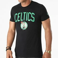 Coupon 😉 Tee 👕 Shirt Boston Celtics Team Logo 11546157 Noir de New Era 🧨