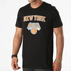 Coupon ⭐ Tee 👚 Shirt Team Logo New York Knicks 11546144 Noir de New Era 🧨