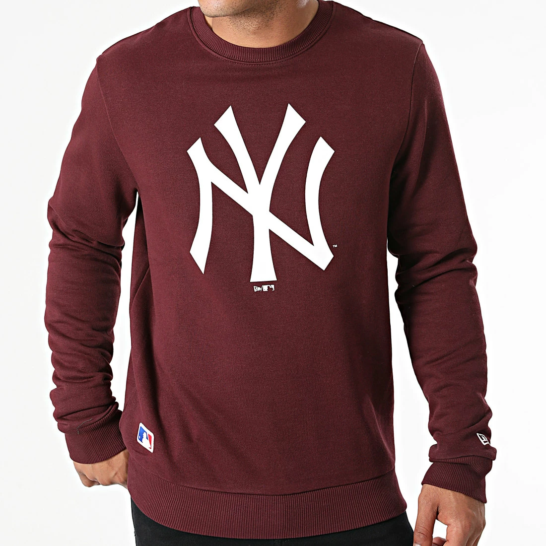 Meilleure affaire 🔥 Sweat Crewneck Team Logo New York Yankees 11863702 Bordeaux de New Era 😉 3 Meilleure affaire 🔥 Sweat Crewneck Team Logo New York Yankees 11863702 Bordeaux de New Era 😉 – Image 3