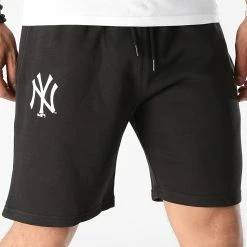 Remise 💯 Short Jogging New York Yankees 12827225 Noir de New Era 🔔