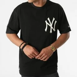 Tout neuf 💯 Tee 👕 Shirt New York Yankees 12195450 Noir de New Era 😀