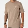 De gros 👍 Tee 👕 Shirt New York Yankees 12890946 Marron Clair de New Era ⌛