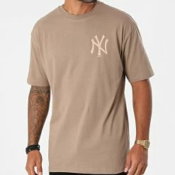 De gros 👍 Tee 👕 Shirt New York Yankees 12890946 Marron Clair de New Era ⌛