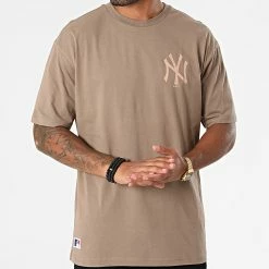De gros 👍 Tee 👕 Shirt New York Yankees 12890946 Marron Clair de New Era ⌛ -New Era Soldes 2022 new era 280391 12890946 20210825T113257 03