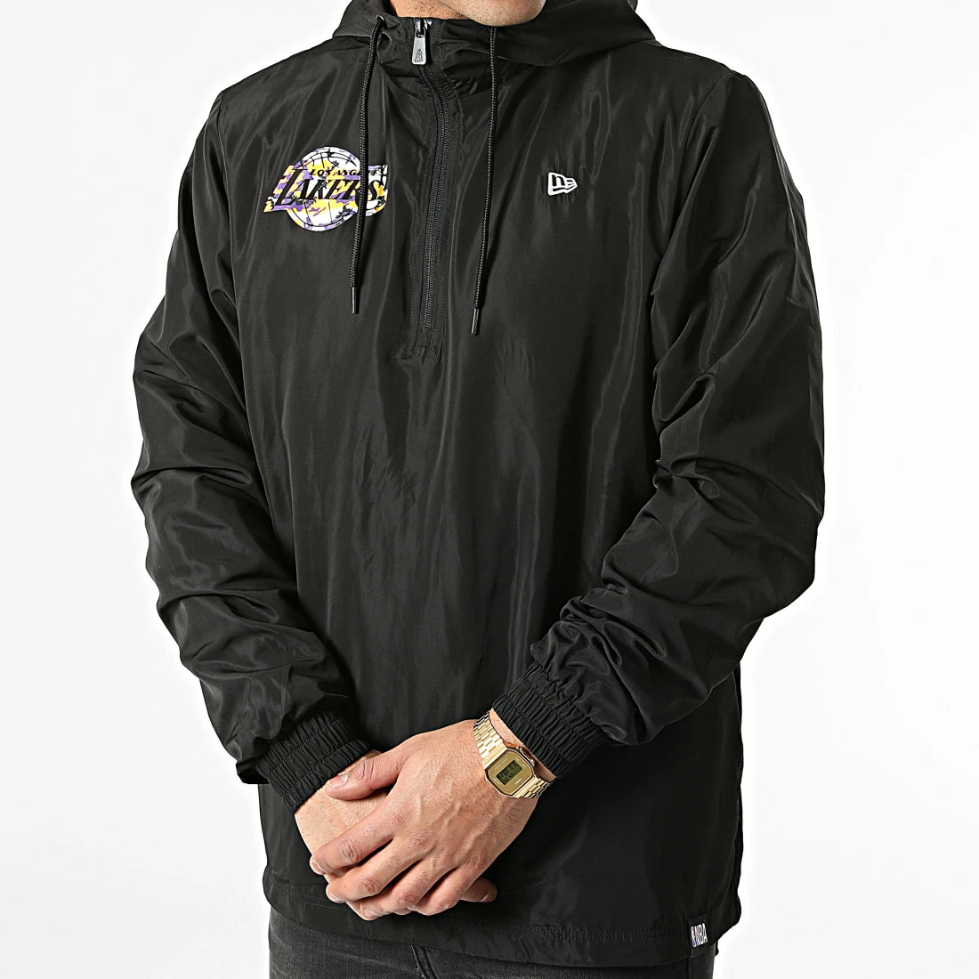 Meilleure affaire ❤️ Coupe-Vent Col Zippé Seasonal Infill Print Los Angeles Lakers 12869799 Noir de New Era 😀 3 Meilleure affaire ❤️ Coupe-Vent Col Zippé Seasonal Infill Print Los Angeles Lakers 12869799 Noir de New Era 😀 – Image 3