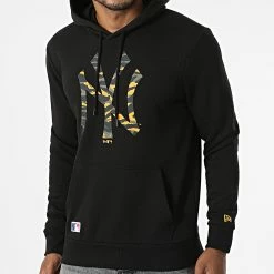Remise 🛒 Sweat Capuche New York Yankees Camouflage 12869870 Noir de New Era 😀