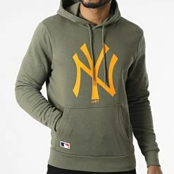 Bon marché ❤️ Sweat Capuche Seasonal Team Logo New York Yankees Vert Kaki de New Era ⌛