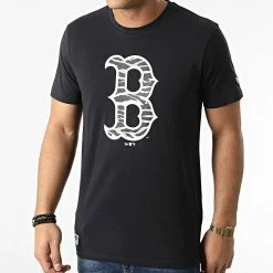 Le moins cher 🌟 Tee 👚 Shirt MLB Seasonal Infill Boston Red Sox 12869857 Bleu Marine de New Era 🎉
