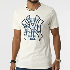 Vente flash 🔥 Tee 👚 Shirt Heritage New York Yankees 12893156 Beige de New Era 🛒