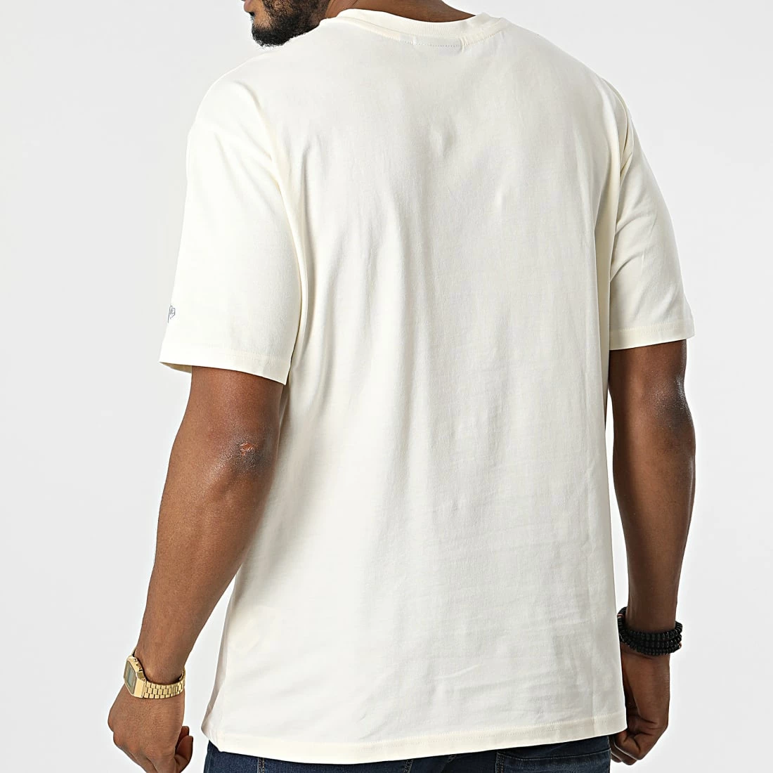 Vente flash 🌟 Tee 👕 Shirt Heritage Patch Oversized New York Yankees 12893151 Beige de New Era 😀 4 Vente flash 🌟 Tee 👕 Shirt Heritage Patch Oversized New York Yankees 12893151 Beige de New Era 😀 – Image 4