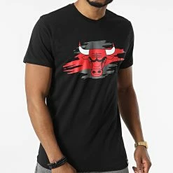 Meilleure vente 🧨 Tee 👕 Shirt Tear Logo Chicago Bulls 12893084 Noir de New Era ✨ -New Era Soldes 2022 new era 298556 12893084 20220119T150432 03