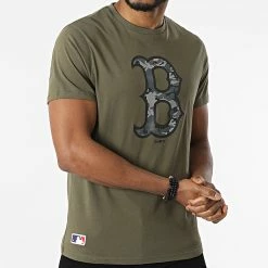 Acheter 🌟 Tee 👚 Shirt Boston Red Sox 12893134 Vert Kaki de New Era ⌛ -New Era Soldes 2022 new era 299009 12893134 20220120T155339 03
