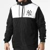 Grosses soldes 🛒 Coupe-vent Capuche MLB Colorblock New York Yankees 12893158 Noir de New Era ⌛