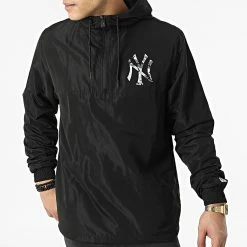 Le moins cher 💯 Coupe-vent Capuche MLB Seasonal Infill New York Yankees 12893139 Noir de New Era ✨ -New Era Soldes 2022 new era 300325 12893139 20220202T161101 03