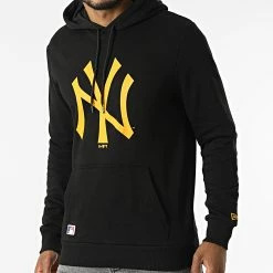 Top 10 🎉 Sweat Capuche MLB Seasonal Team New York Yankees Noir Orange de New Era 🎁