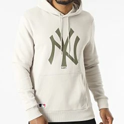 Meilleur prix 👏 Sweat Capuche MLB Seasonal Team New York Yankees Beige de New Era 😀 -New Era Soldes 2022 new era 302220 12893130 20220210T134059 03