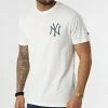 Grosses soldes ❤️ Tee 👚 Shirt Infill New York Yankees 12893122 Blanc Cassé de New Era 🔔
