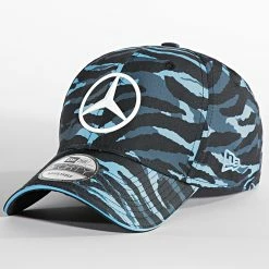 Grosses soldes ⭐ Casquette 9Forty Mercedes Formula E Camouflage Bleu Noir de New Era 🛒