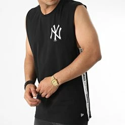 Coupon 🥰 Tee 👕 Shirt A Bandes Sans Manches MLB Left Chest Logo New York Yankees 13083946 Noir de New Era 🛒 -New Era Soldes 2022 new era 312336 13083946 20220609T114411 03