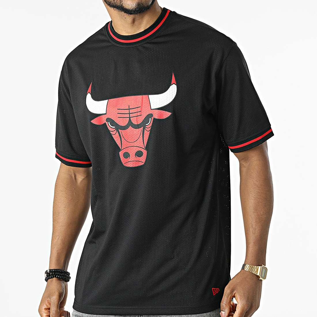 Promo 🔔 Tee 👚 Shirt Oversize NBA Mesh Team Logo Chicago Bulls 13083910 Noir de New Era 🛒 1 Promo 🔔 Tee 👚 Shirt Oversize NBA Mesh Team Logo Chicago Bulls 13083910 Noir de New Era 🛒