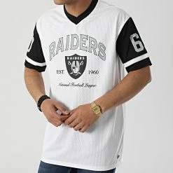Meilleure affaire ✔️ Tee 👕 Shirt Col V Las Vegas Raiders 13116157 Blanc de New Era 😍 -New Era Soldes 2022 new era 313912 13116157 20220420T135639 03