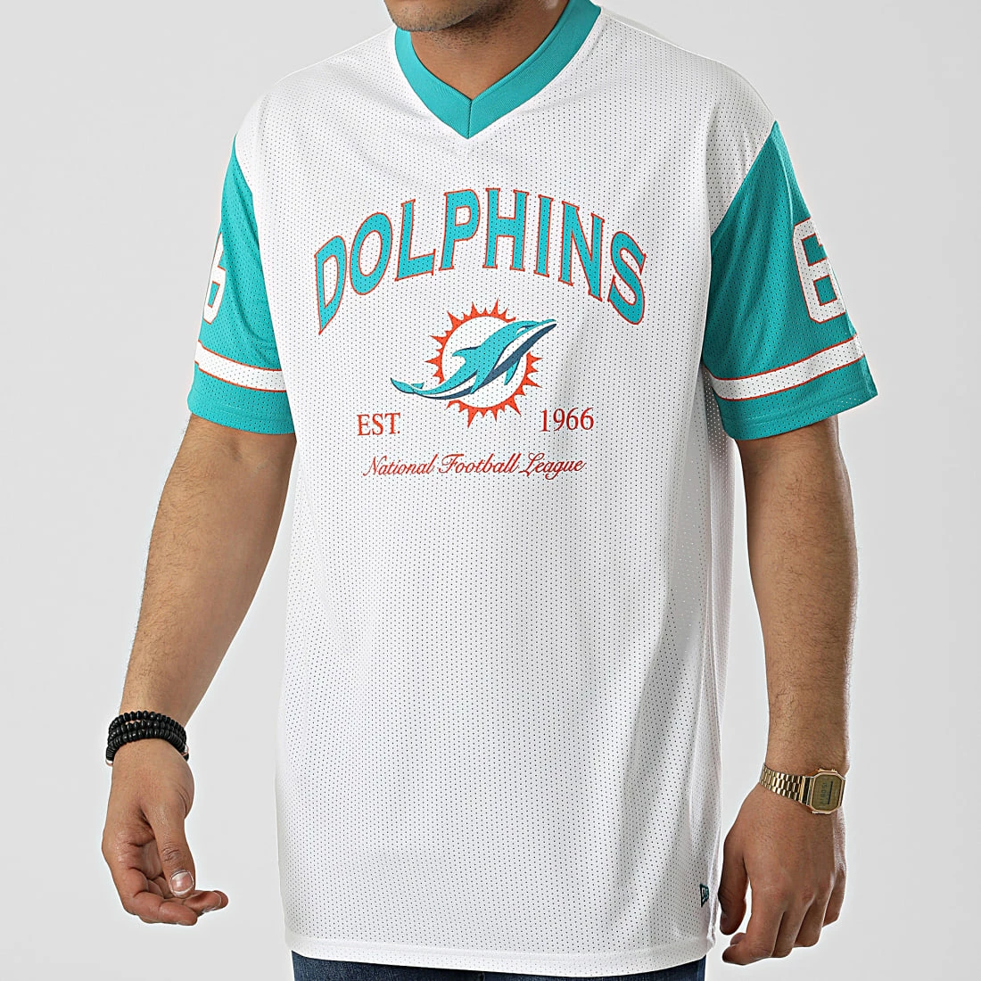 Tout neuf ⭐ Tee 👕 Shirt Col V Las Vegas Raiders 13116156 Blanc de New Era ✨ 1 Tout neuf ⭐ Tee 👕 Shirt Col V Las Vegas Raiders 13116156 Blanc de New Era ✨