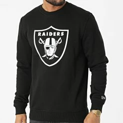 De gros 👏 Sweat Crewneck Las Vegas Raiders 11073792 Noir de New Era 🛒