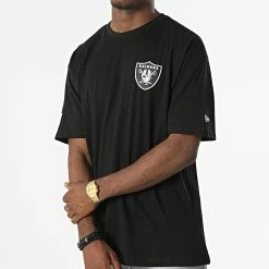 Grosses soldes 😉 Tee 👚 Shirt Las Vegas Raiders 13083873 Noir de New Era 👏