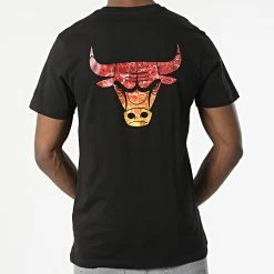 De gros ⌛ Tee 👚 Shirt Chicago Bulls 13083921 Noir de New Era 🎉