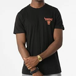 De gros ⌛ Tee 👚 Shirt Chicago Bulls 13083921 Noir de New Era 🎉 -New Era Soldes 2022 new era 317938 13083921 20220510T151102 04