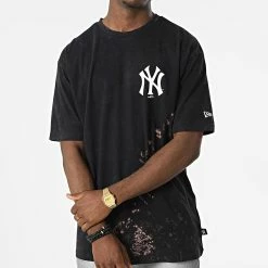 Le moins cher 🤩 Tee 👚 Shirt Tie Dye New York Yankees 13083859 Noir de New Era 😍