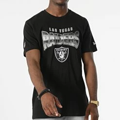 Coupon 😉 Tee 👕 Shirt Las Vegas Raiders 13083870 Noir de New Era 💯